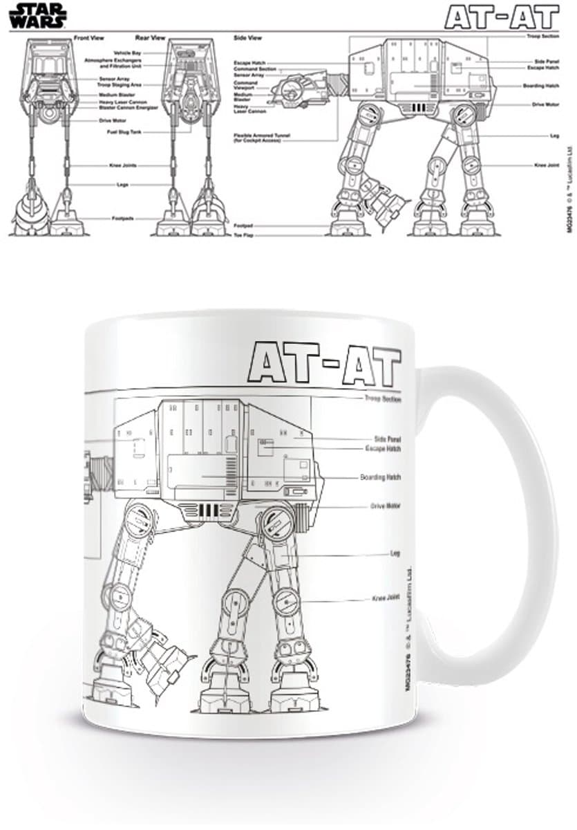 Star Wars - Plan view AT-AT Mok