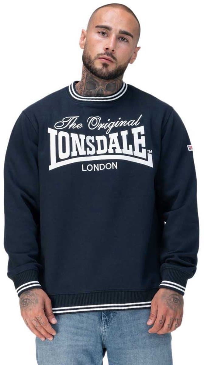 Lonsdale Clifton Sweatshirt Blauw 2XL Man