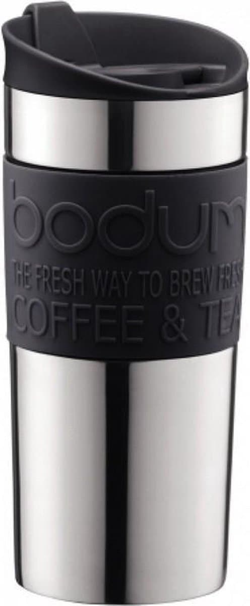 Bodum vacuüm reisbeker - 350 ml, zilver en zwart