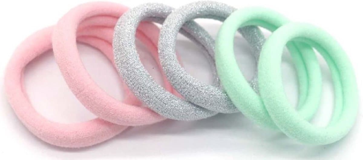 Haarelastiekjes - Set 6 Stuks - Elastisch - Multicolor