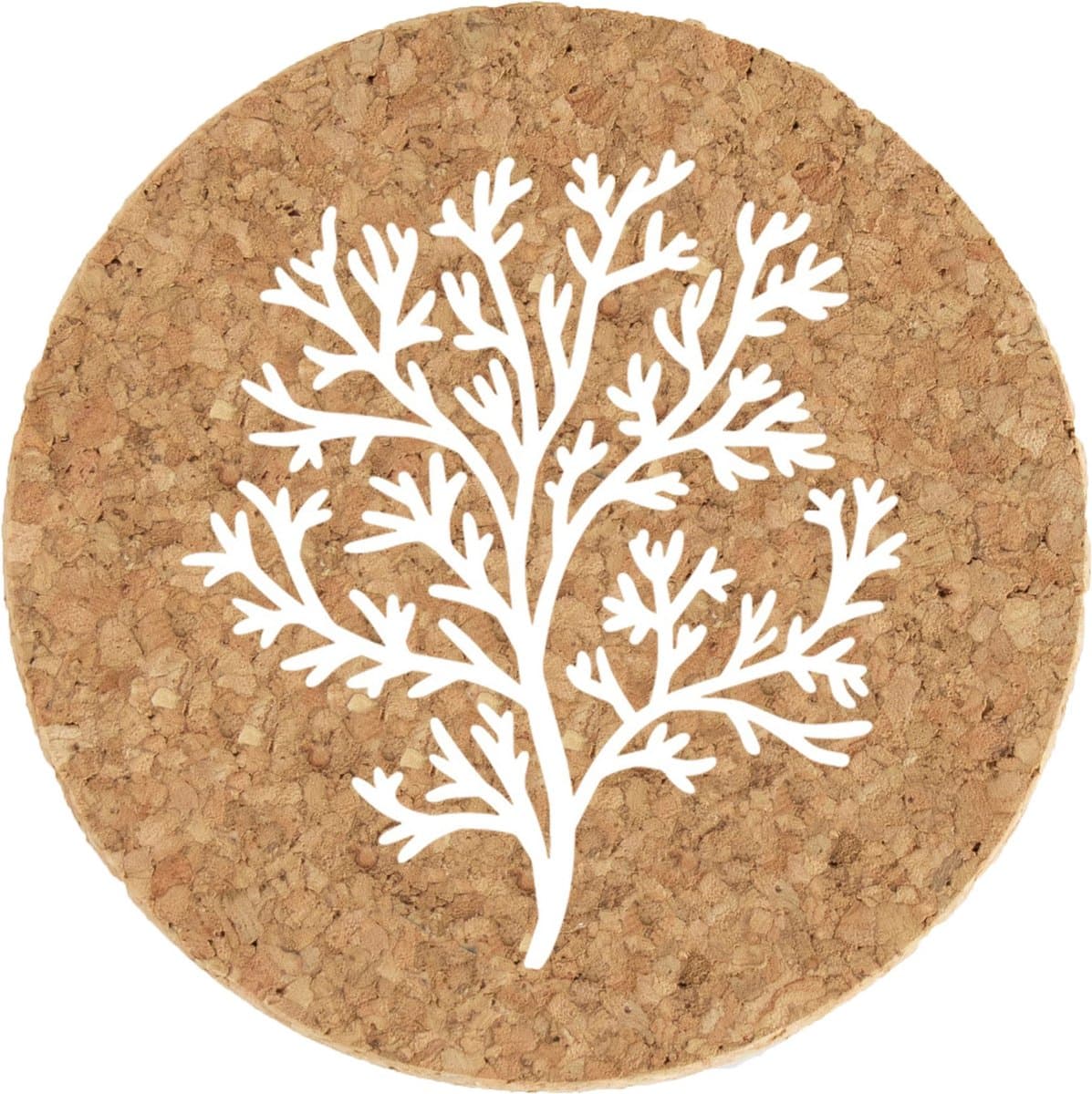 LIGA - Placemats Koraal Set van 2 Stuks - Kurk - Beige -