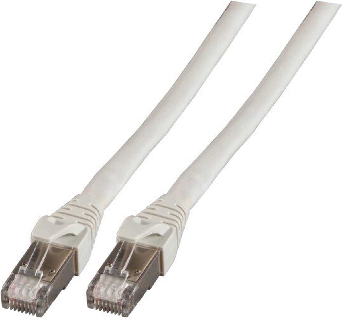 EFB Elektronik K5537GR.60 RJ45 Netwerkkabel, patchkabel CAT 6A S/FTP 60.00 m Grijs UL gecertificeerd, Vlambestendig, Snagless 1 stuk(s)