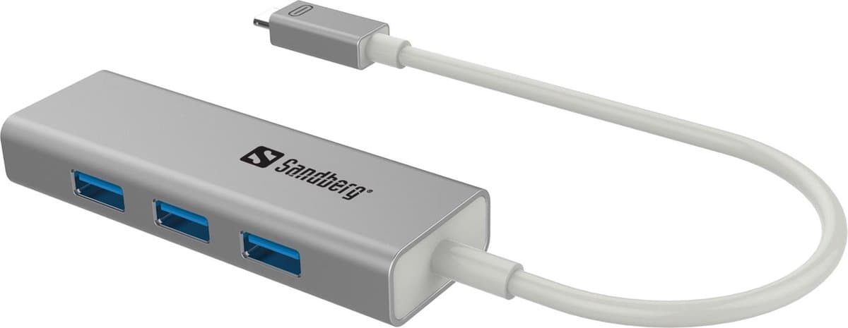 Sandberg - 136-03 - USB-C to 3 x USB 3.0 F - Converter