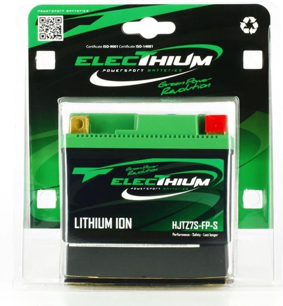 batterij lithium electhium voor scooter sym 50 jet euro x 2003 tot 2015 ytz7s-bs / hjtz7s-fp-s / 12,8v 2,4ah nieuw