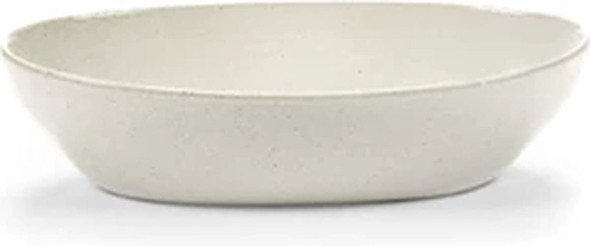 Serax Uncharted Out of Lines ovale bowl 23x12cm H5.5cm off white