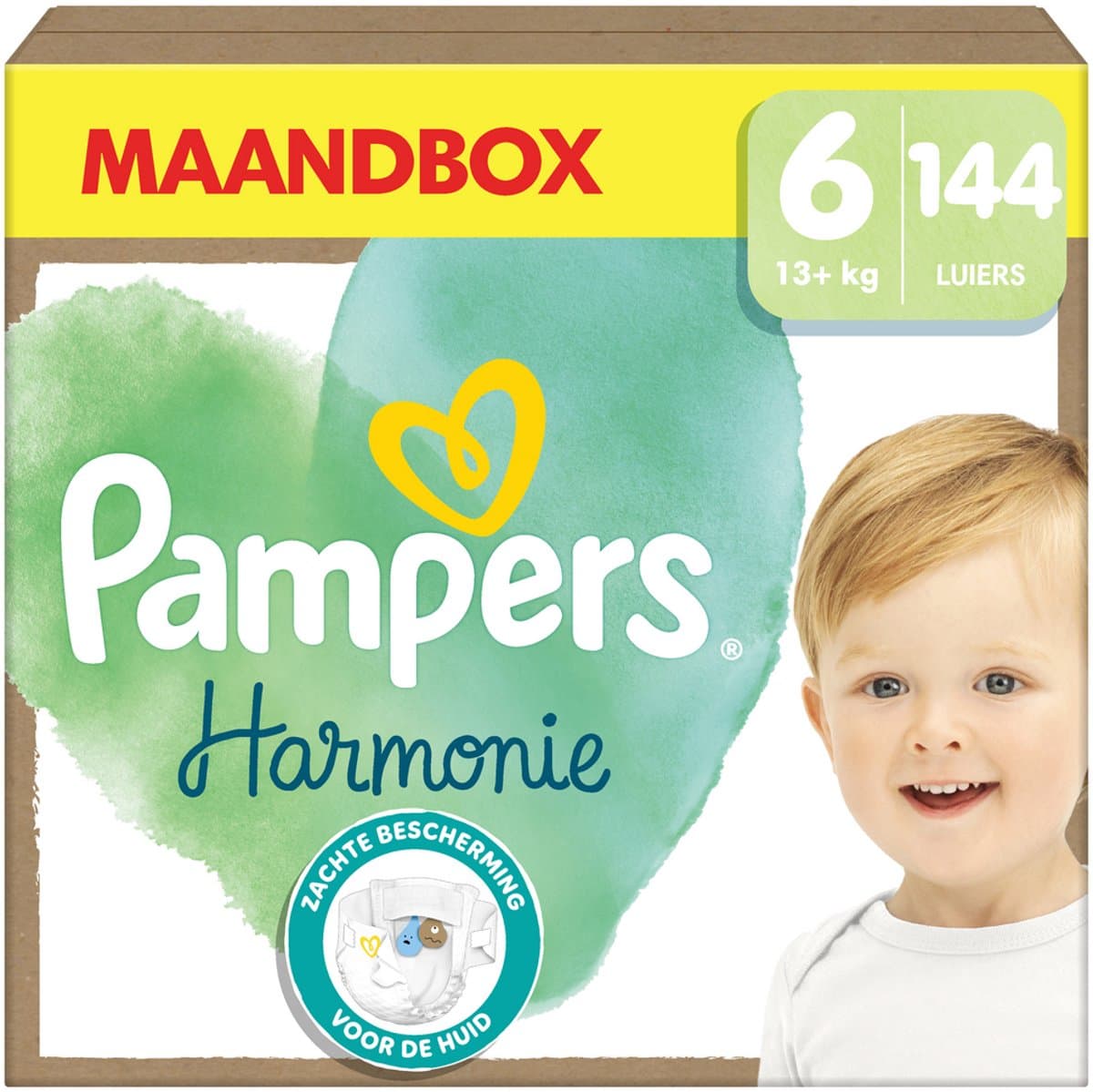 Pampers Harmonie Luiers Maat 6– Maandbox 144 Luiers