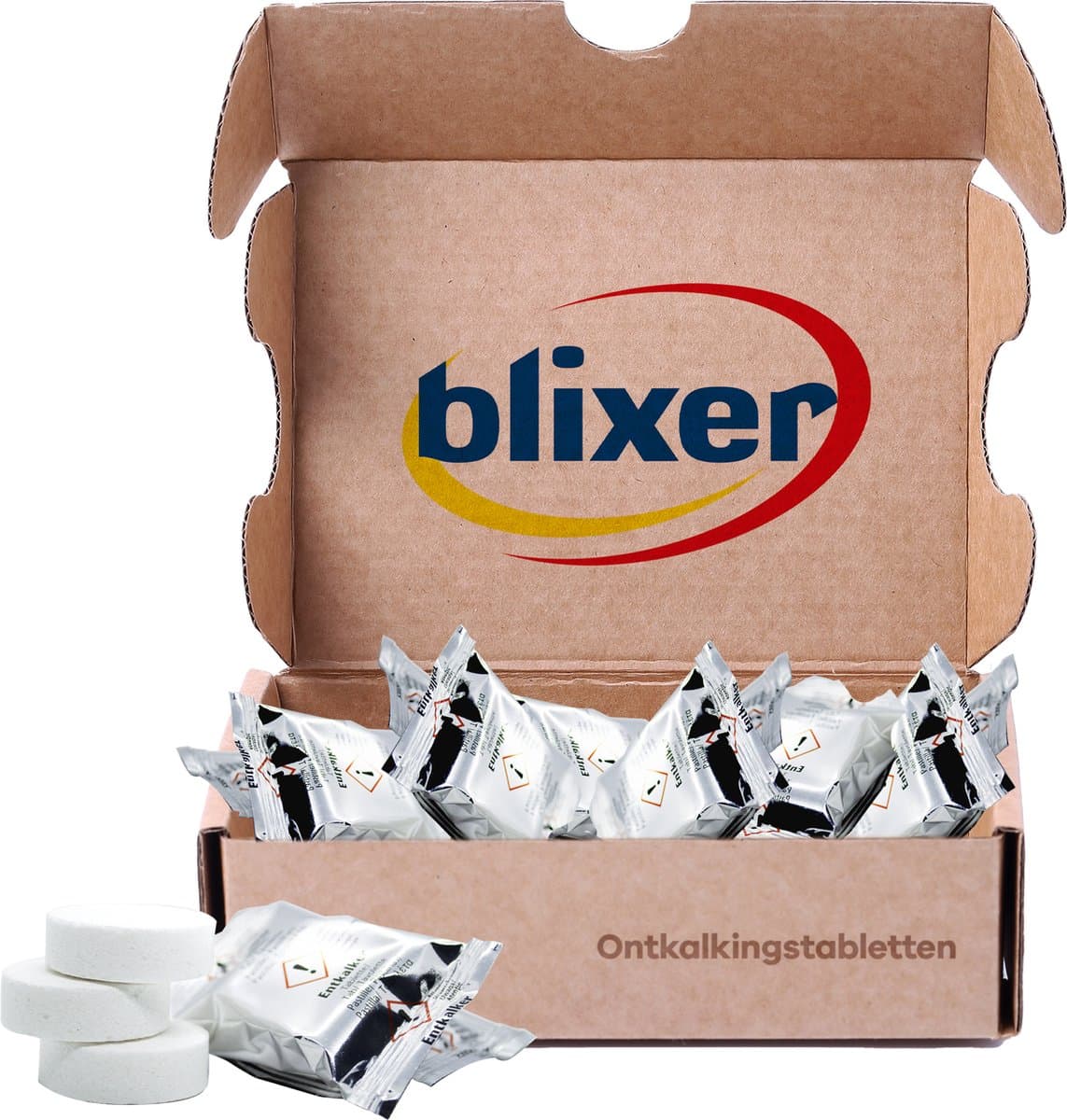 Blixer - 100 - universele ontkalkingstabletten - ontkalker - koffiemachine - waterkoker ontkalker - koffiemachine - antikalktablet - Geschikt voor o.a. Bosch Jura Melitta Miele Philips Saeco Siemens - Universeel