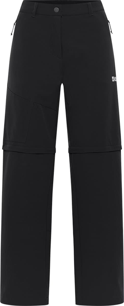 Jack Wolfskin PICO TRAIL ZIP OFF PANTS W Dames Outdoorbroek - black - Maat 38 R