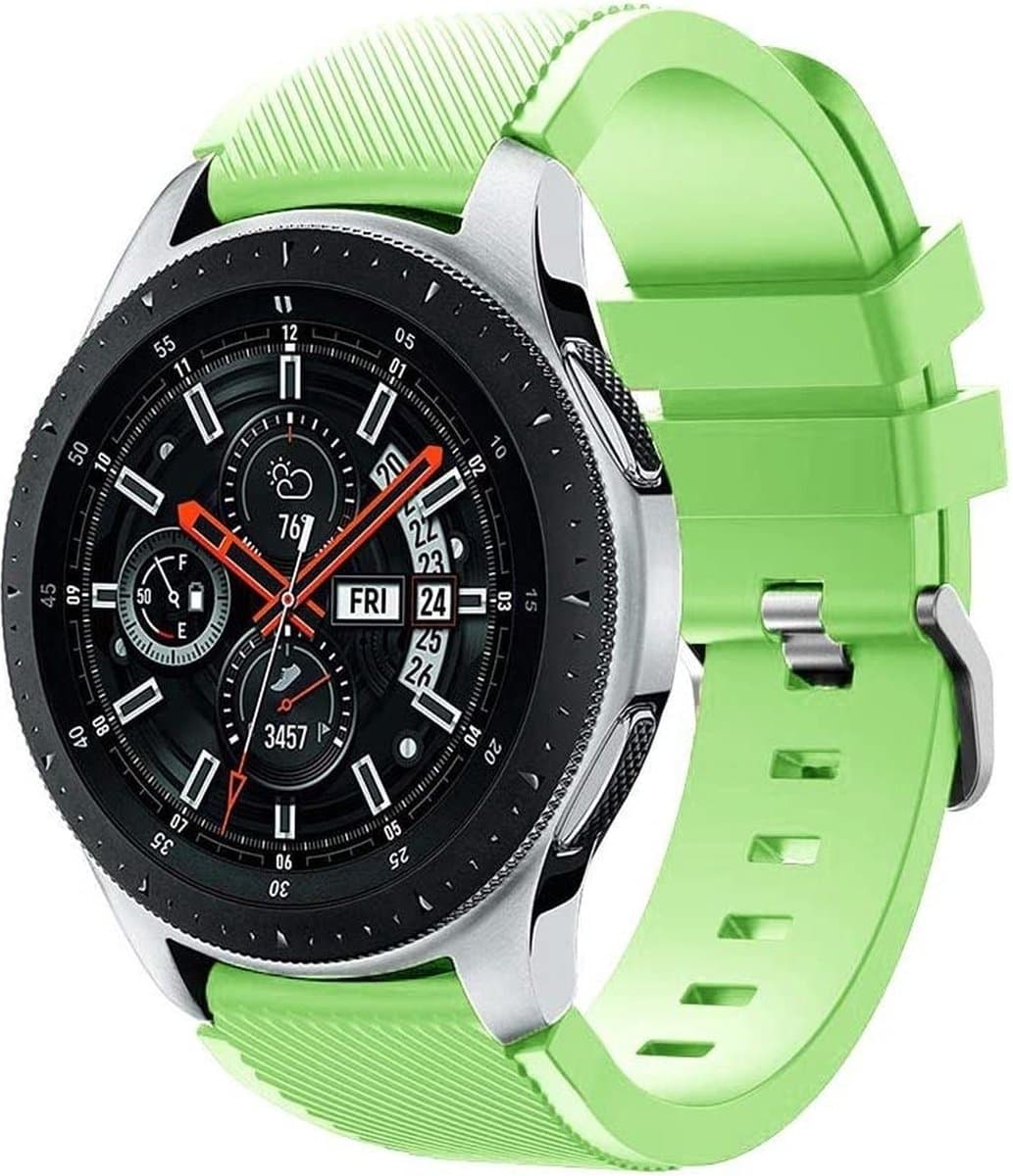 geschikt voor Samsung Galaxy Watch silicone band - lichtgroen - 41mm / 42mm