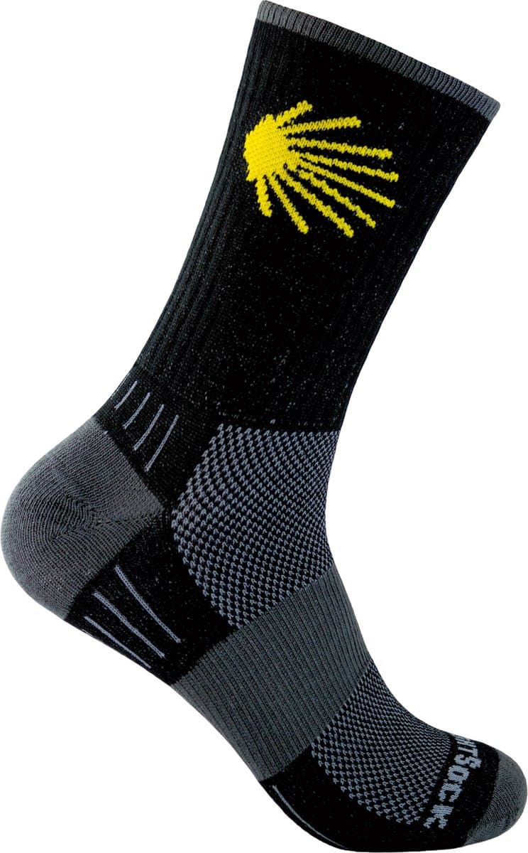 Wrightsock Escape Crew - Zwart / Camino - 34-37