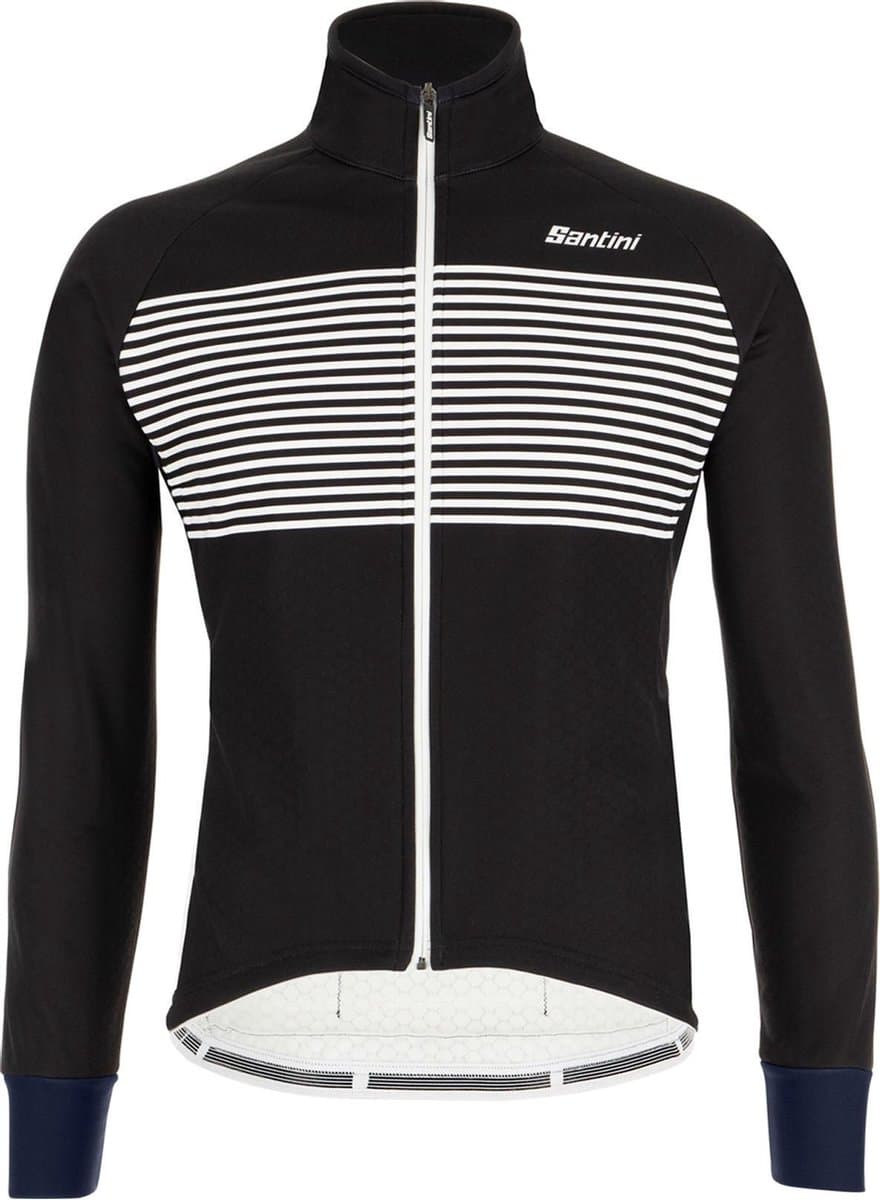 Santini Fietsjack lange mouwen Zwart Heren - Colore Winter Jacket Black - L