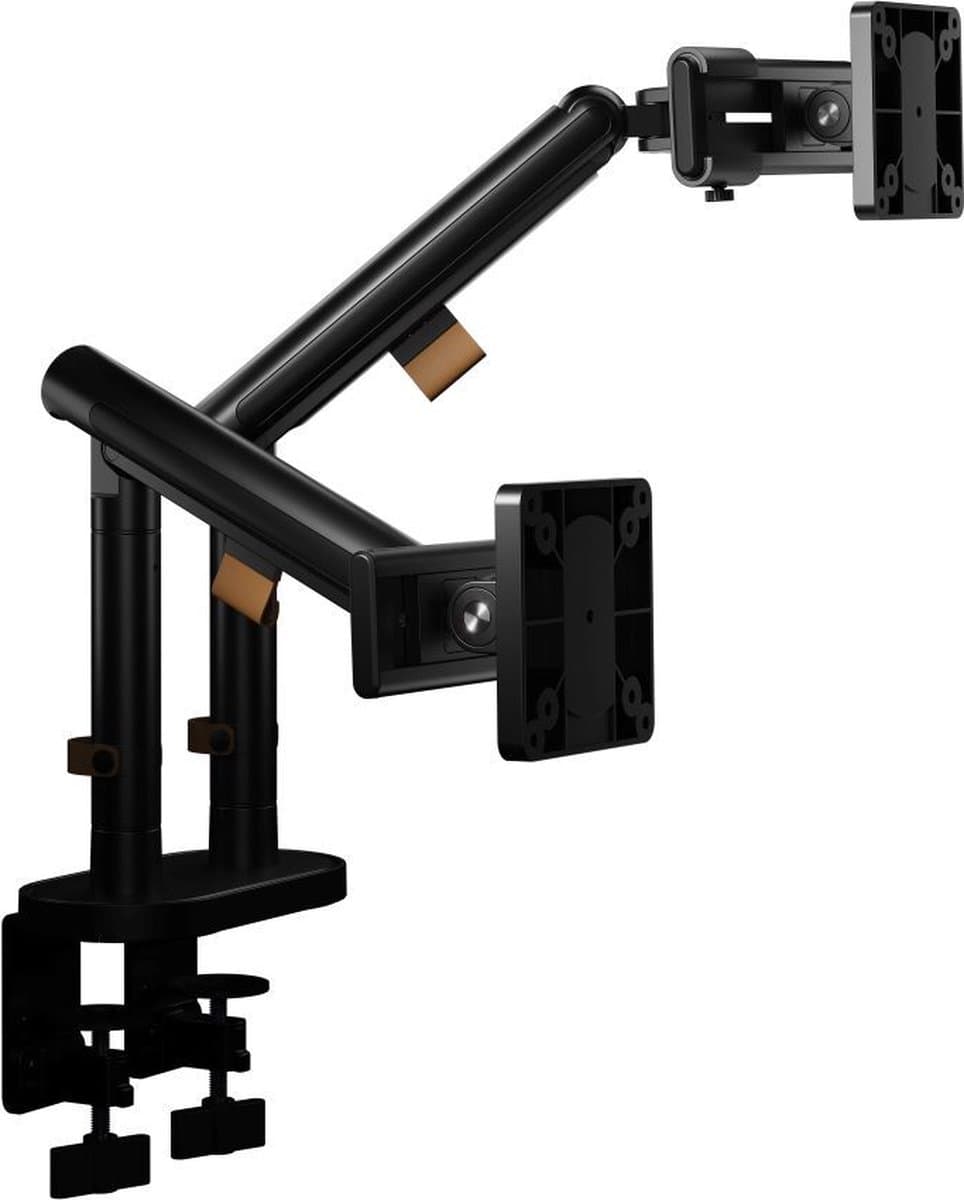 SmartView Dubbel Monitorarm zwart