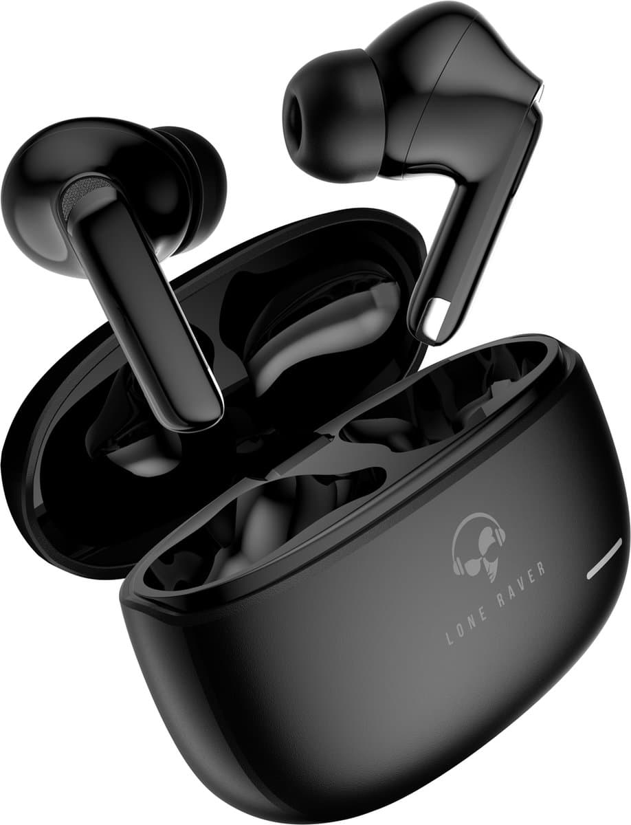 Lone Raver Bass Master X - Draadloze Oortjes Buetooth - Ongeëvenaarde Bass - Noise cancelling - inclusief earhooks