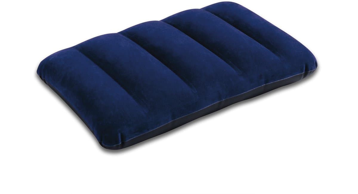 Intex Opblaasbare Kussen - Blauw, 43 x 28 x 9 cm