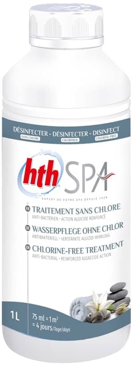 HTH Spa Bright Water 3 in 1 - Anti alg, kalk en metaal - Algenbestrijding - Algen Zwembad - Anti Groen Zwembad