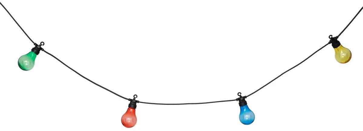 Atmosphera Zonne-energie LED Garland - 10 Lampjes, 5 m, Multikleur