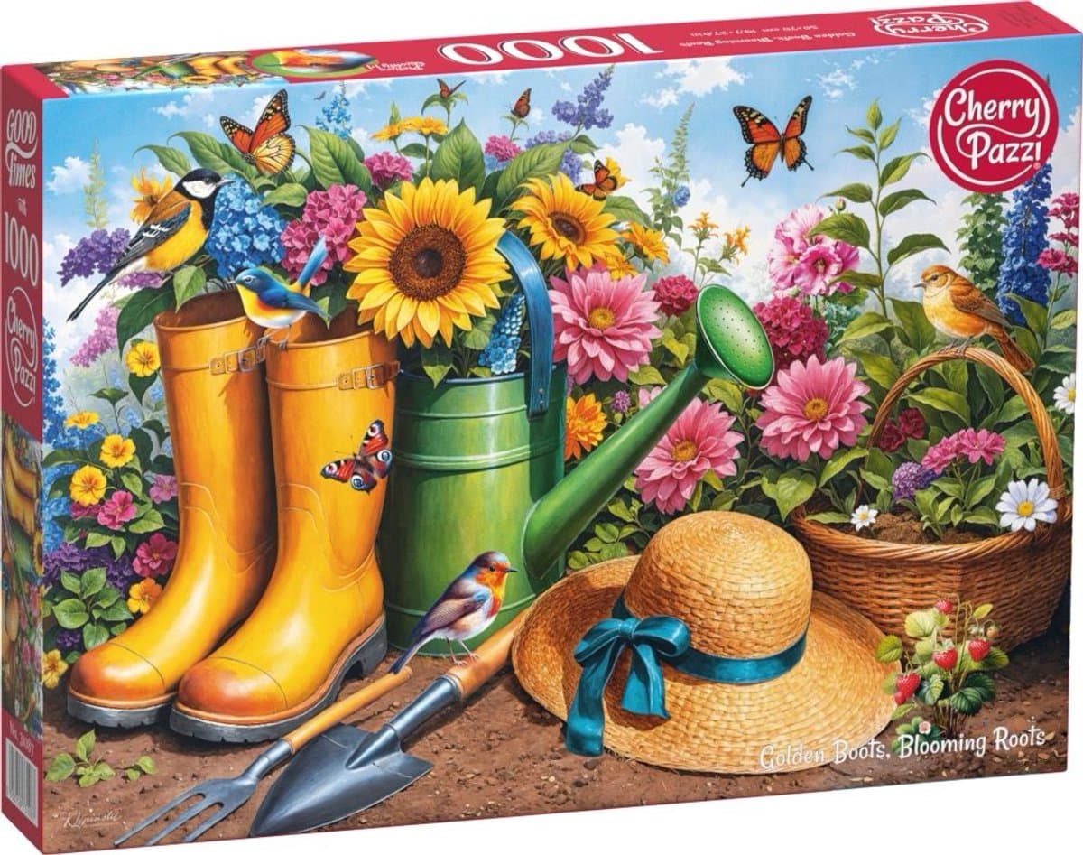 Golden Boots, Blooming Roots Puzzel 1000 Stukjes