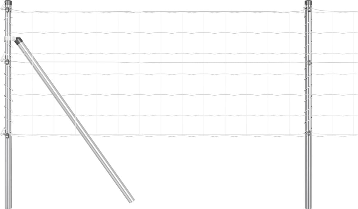 vidaXL - Euro - Fence - Grondfix - 25 - x - 0,8 - m - Gegalvaniseerd - staal - Mesh