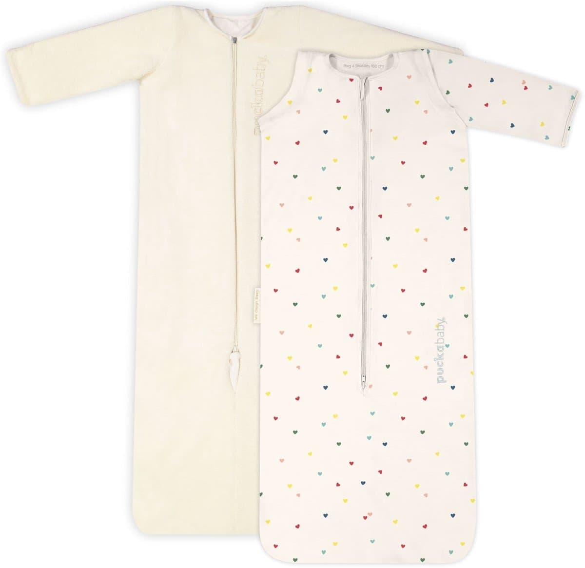 Puckababy Bag 4 Seasons slaapzak baby (6m-2.5j) - Hearts Confetti - TOG 0.25-2.0 - 4 seizoenen