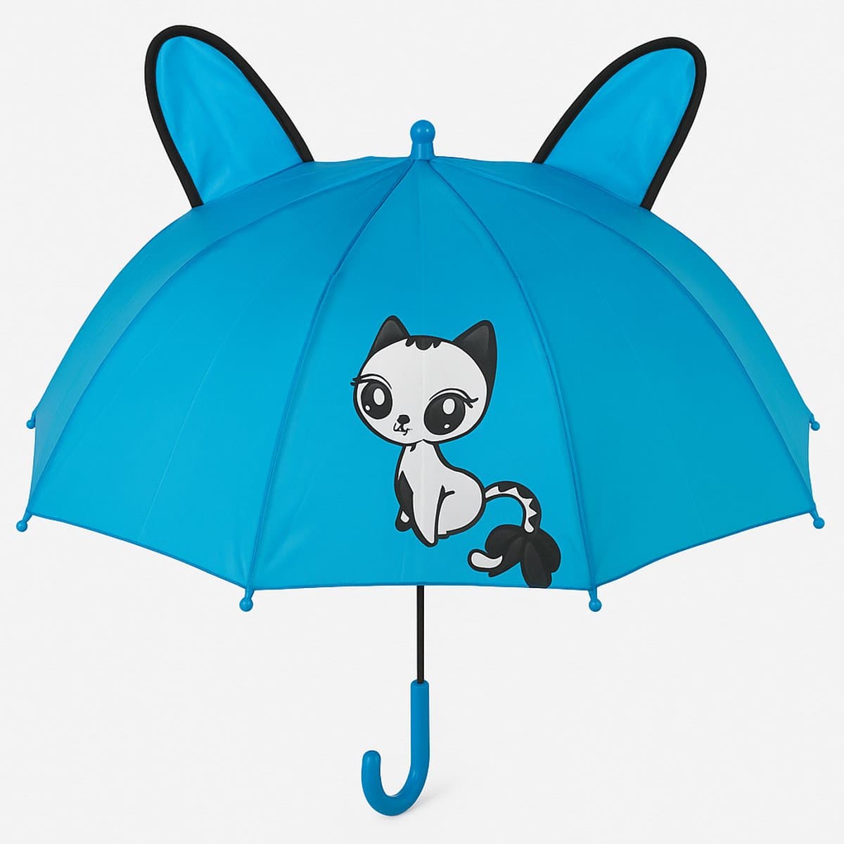 Kinderparaplu Blauw – Met Schattige Oortjes & Kattenprint