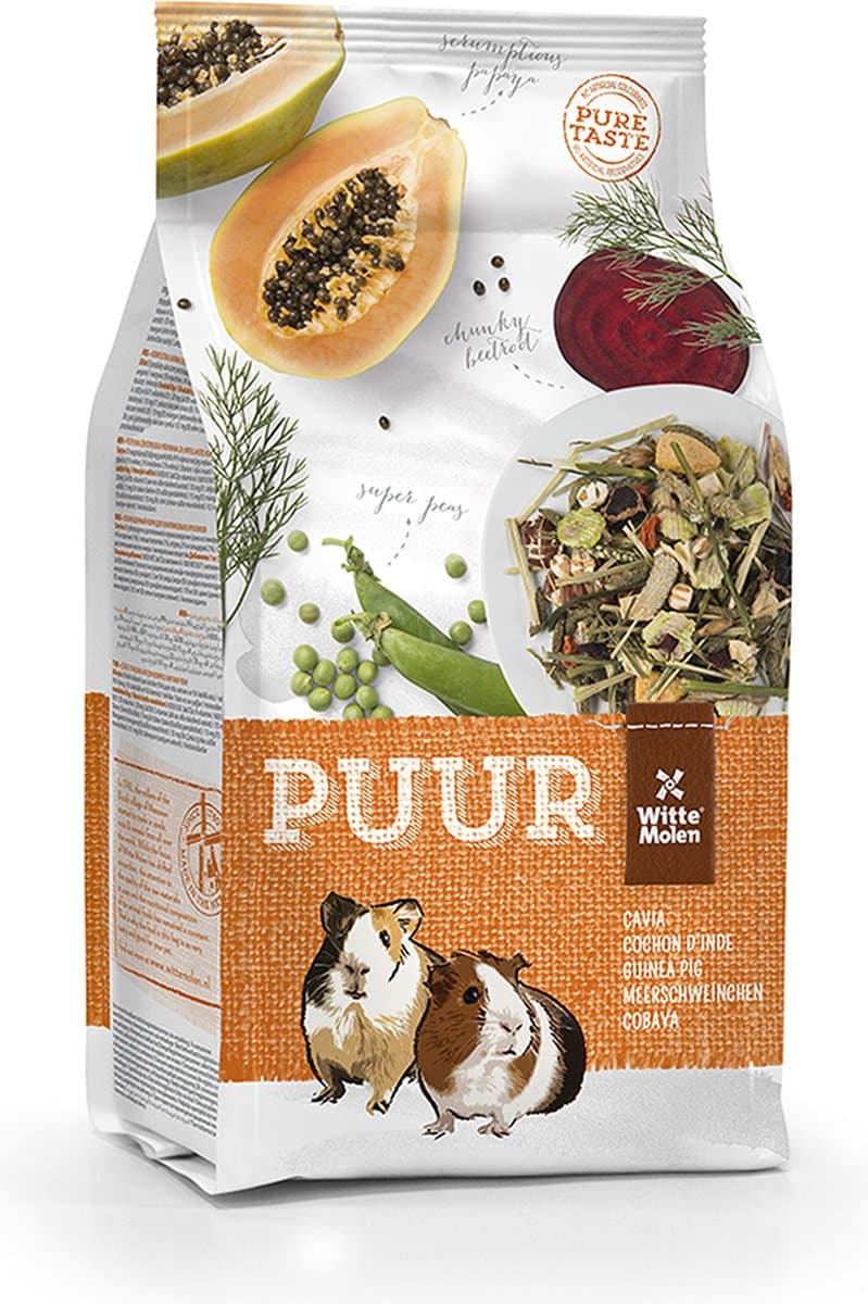 Witte Molen - Knaagdierenvoer - Knaagdier - Puur Cavia 2,5kg - 1st