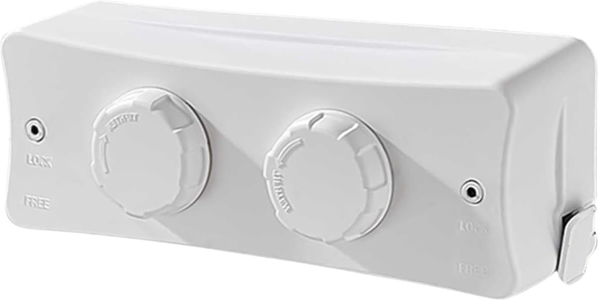 White-Label® Waslijn Uittrekbaar - Wanddroogrek - Wasdraad - Wit