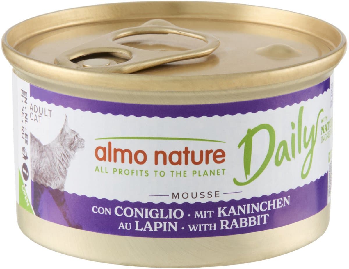 Almo Nature Kattenvoer - Daily Menu Mousse Konijn - 24 x 85 g