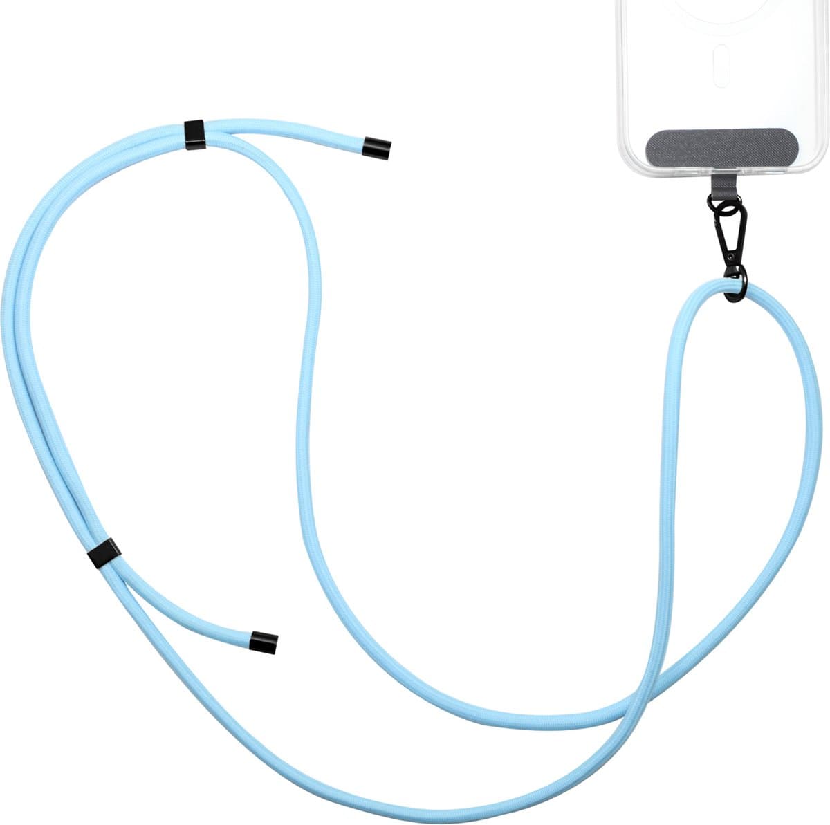 Musthavz Universeel verstelbaar telefoonkoord - Telefoonketting Universeel - Lichtblauw