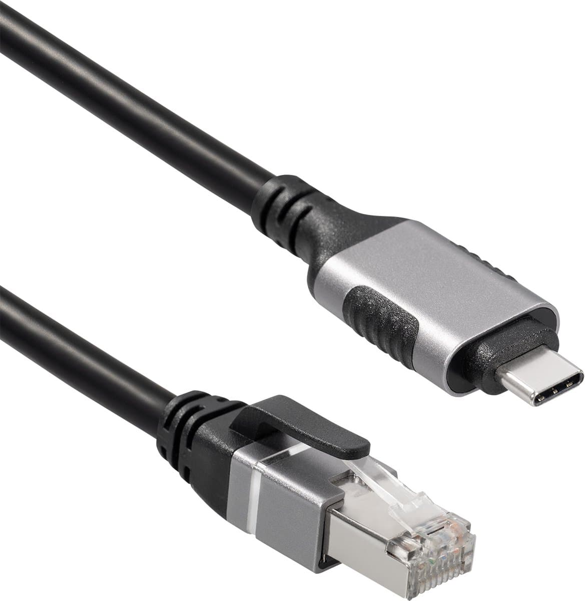 Powteq USB C naar netwerk - 1 meter - USB netwerkkabel - 1 Gbit - USB-C 3 naar RJ45 Cat 6 - Afgeschermd