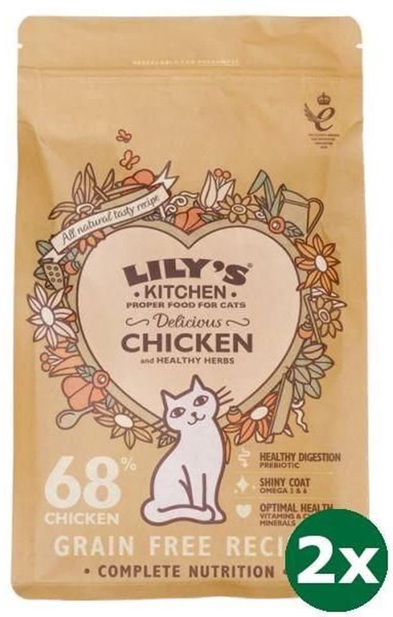 Lily's kitchen cat adult chicken casserole kattenvoer 2x 800 gr