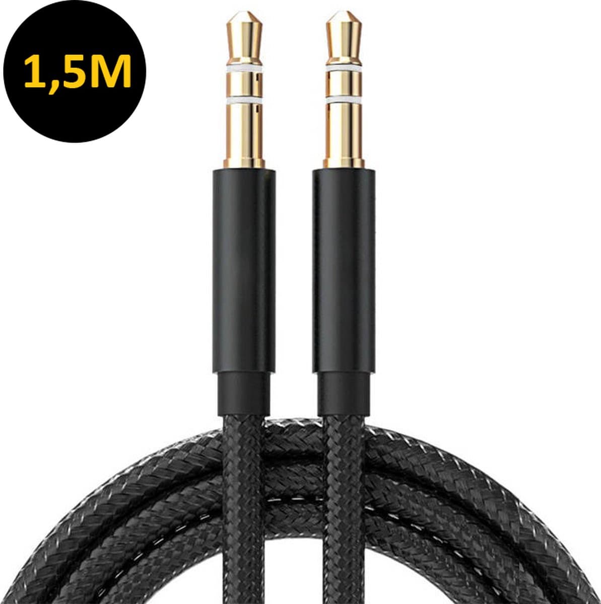 ThunderGold Aux kabel - Audio kabel 3.5mm - Jack kabel - Male to Male - 1.5 meter