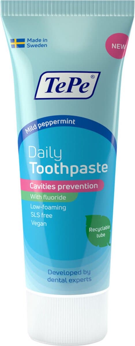 TePe Tandpasta Daily - 12 x 75 ml - Voordeelverpakking