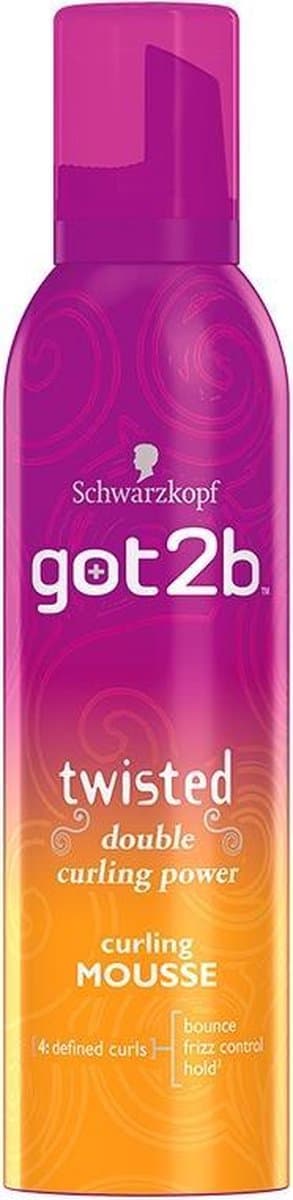 Schwarzkopf got2b Twisted haarmousse - Modellerend - 250 ml