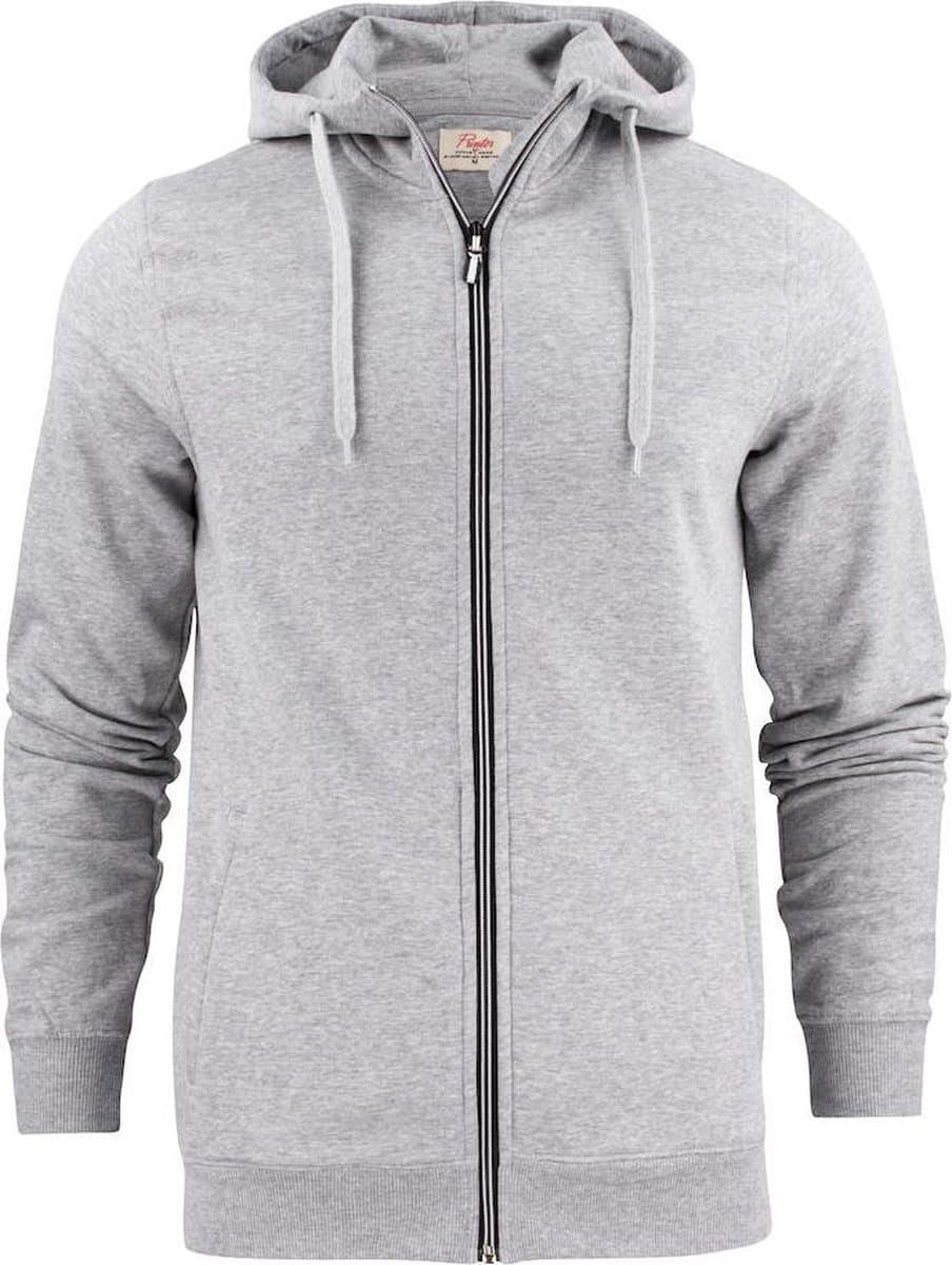Printer Hooded Sweat Vest Overhead Man 2262051 Grijs-Melange - Maat XL
