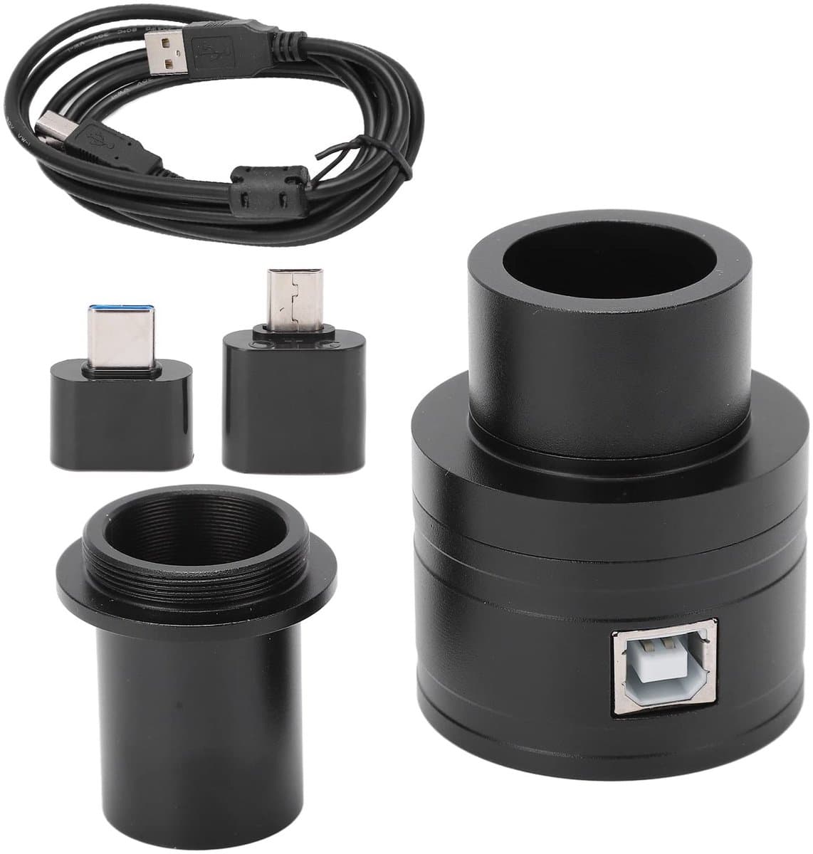 Dailygoods - Telescoopoculair - Digitaal Oculair - Geschikt voor Astronomie - 1,25 Inch - Telescoopcamera - Voor Computer Mobiele Telefoon Tablet - Zw...