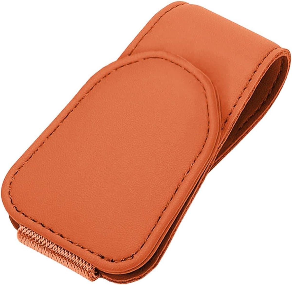 Auto Zonneklep Clip - Brilhouder Vizier - Veilig Rijden - Sterke Magnetische Sluiting - 95 cm Lengte - Oranje