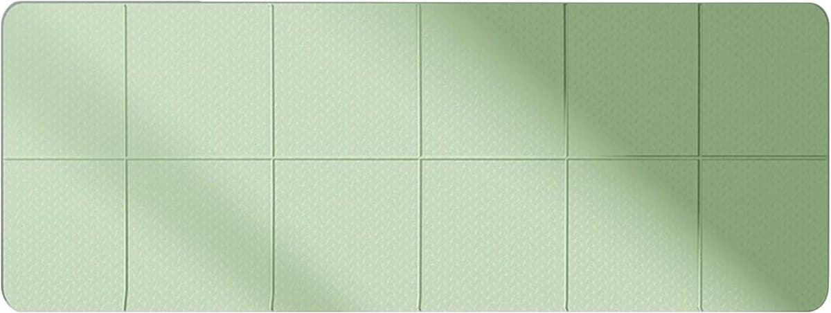Inklapbare Trainingsmat - Yogamat Gymnastiekmat - Thuis Fitness - Vochtblokkerend Materiaal - 183 x 61 cm - Groen