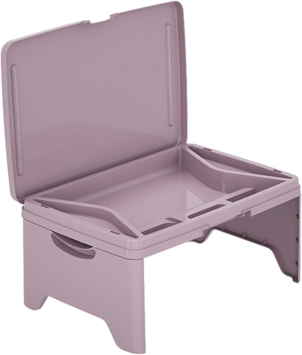 Laptop Bed Tafel - Schootbureau Opvouwbaar - Werken en Lezen - Draagbaar Handvat - Niet Gespecificeerd - Paars