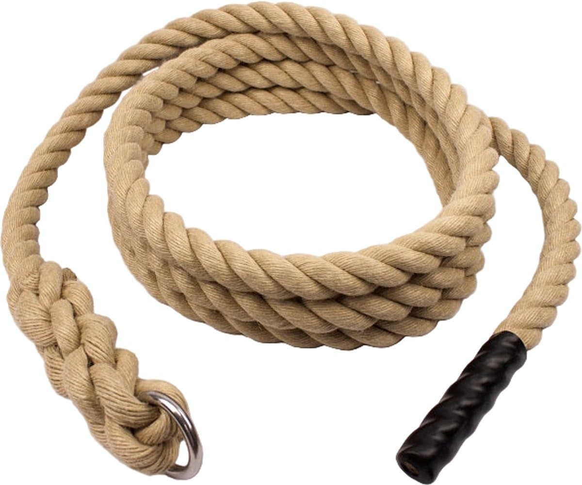 OBSTACLE SHOP - Klimtouw met Ring 10 Meter- Kunsthennep - 35mm
