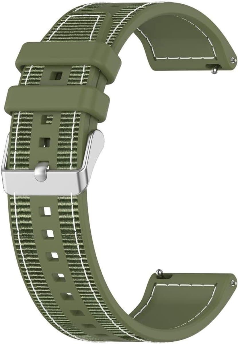 Smartwatch Band - Siliconen Polsband - Dagelijks Gebruik - Snelle Verwisseling - 22 mm Breedte - Zwart