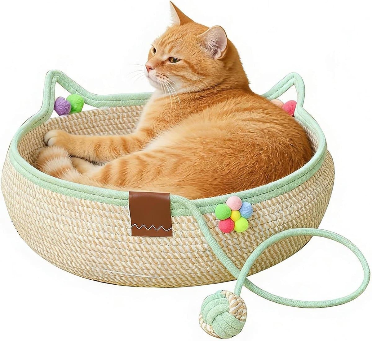 Kattenmand - Krabmand Nest - Krabben en Rusten - Krasbestendig Touw - 35x35x13cm - Niet gespecificeerd