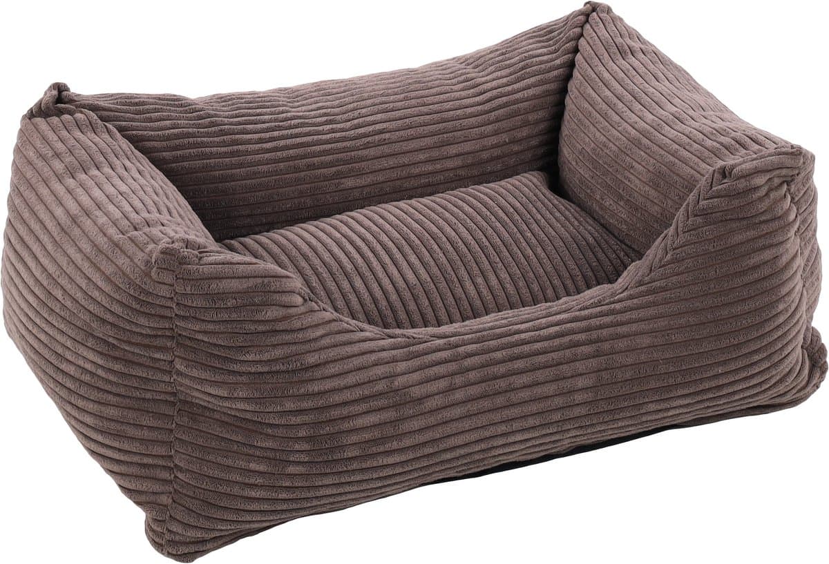 Flamingo Velluto - Mand Honden - Mand Velluto Rechthoekig+rits Bruin 65x50x20cm - 1st - 138761 - 1st