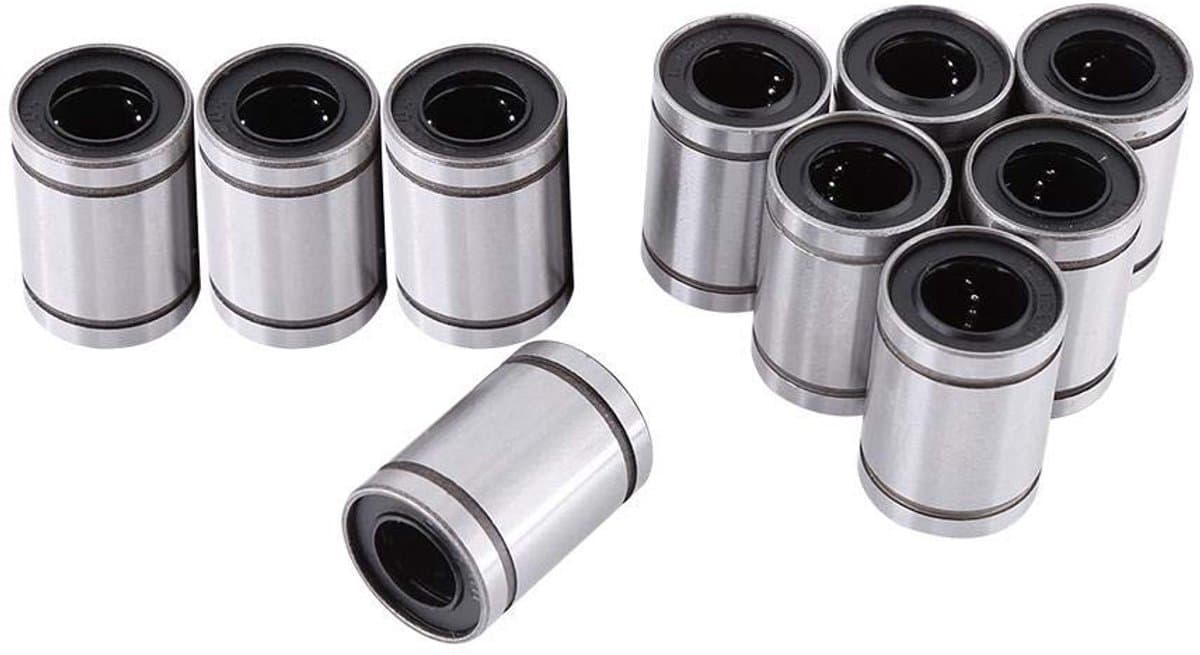 aladdien - Linear Bearings - 10pcs LM12UU - Hoge kwaliteit - 12mm - Ball Bearing - Voor 3D printers en onderdelen - Geschikt voor precisietoepas...