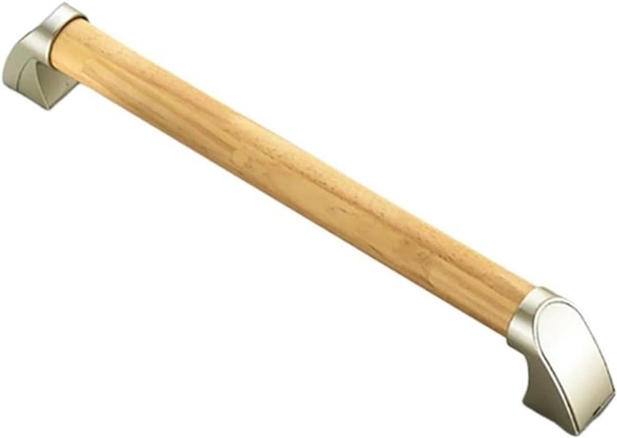 Badkamer Handgreep - Veiligheidsleuning Hout - Meer Stabiliteit - Stevige Rechte Grip - 44cm - Houtkleur