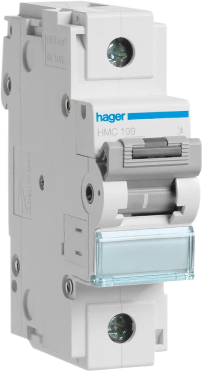 Hager Installatieautomaat 1-polig 125 A C-karakteristiek 15 kA