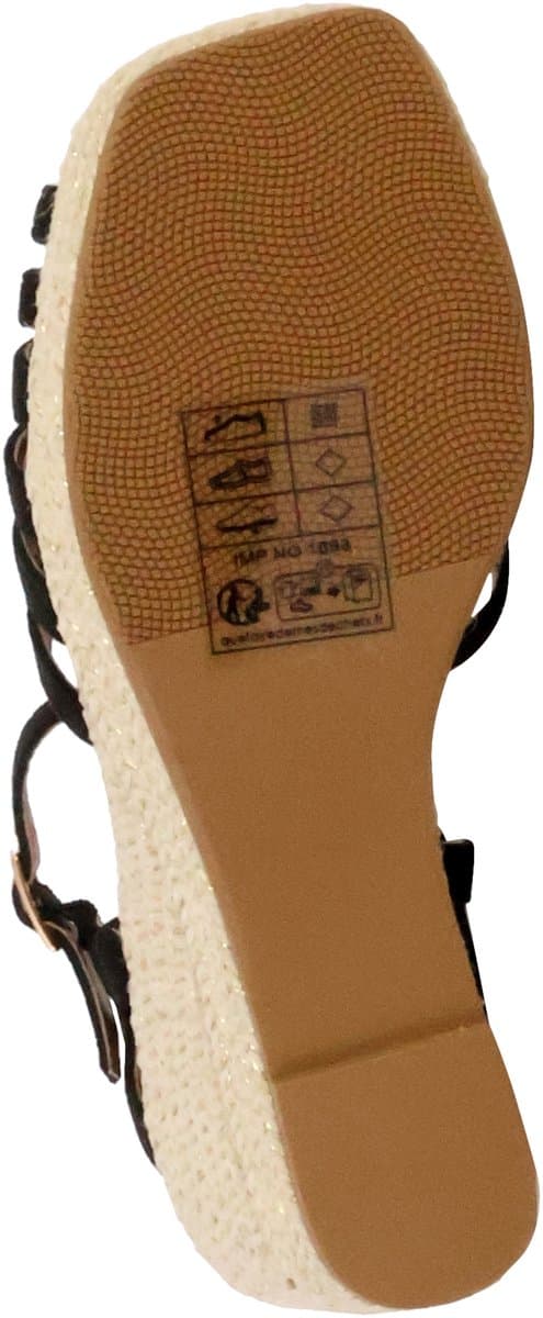 Sandalen met sleehak en riempje