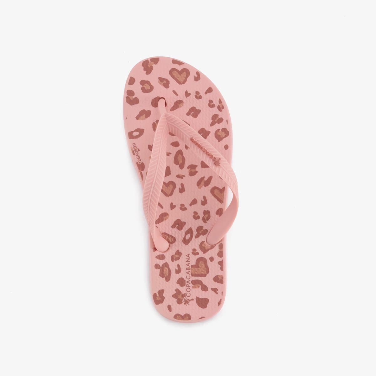 Copacabana kinder slippers met hartjes roze - Maat 30
