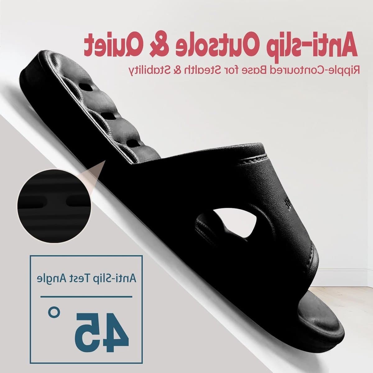 Zachte, Gevoerde Antislip Slippers voor Dames en Heren - Sneldrogende Sandalen met Gaten voor Badkamer, Thuis, Zwembad en Spa