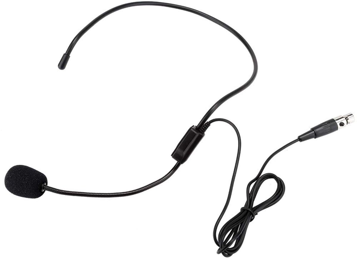 Zeynomax - Head-wear headset - Professionele draadloze microfoon - Comfortabel en geluidskwaliteit - Mini 3-pin TA3F - Geschikt voor sprekers - ...