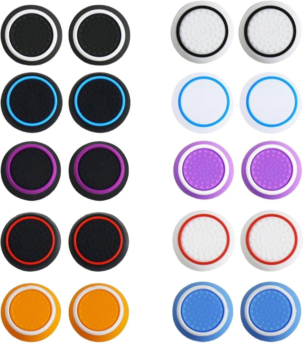 20 Pcs Joystick Caps - PS5 Controller Grips - Silicone Ruler Caps - PS4 PS5 Controller Accessories - Xbox One Series Joystick Bescherming - Thumb Grip Caps - Dual Sense